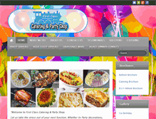 Tablet Screenshot of firstclasscatering.biz